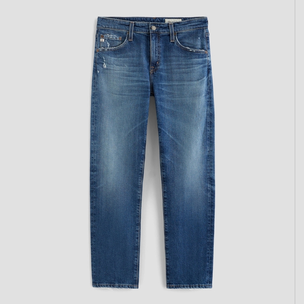 AG Adriano Goldschmied Ex Boyfriend Slouchy Slim Dark Blue Jeans 25 - Picture 3 of 8